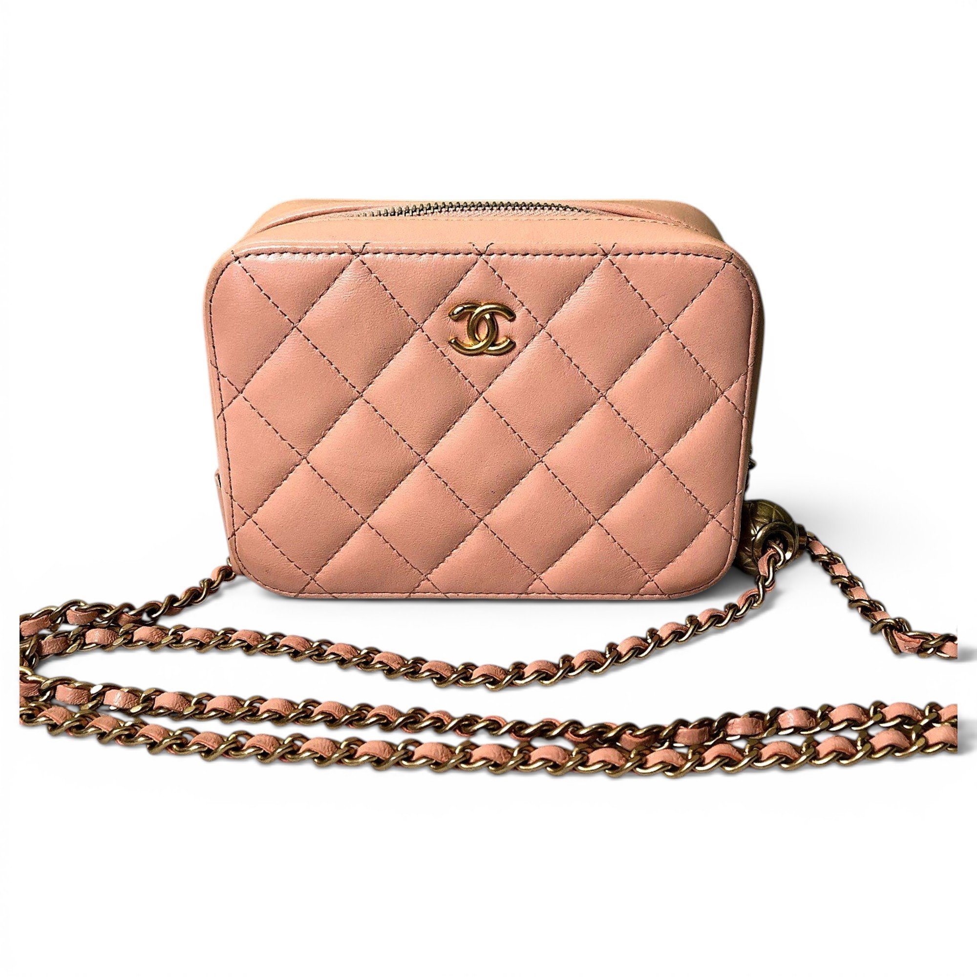 Vanity leather crossbody bag