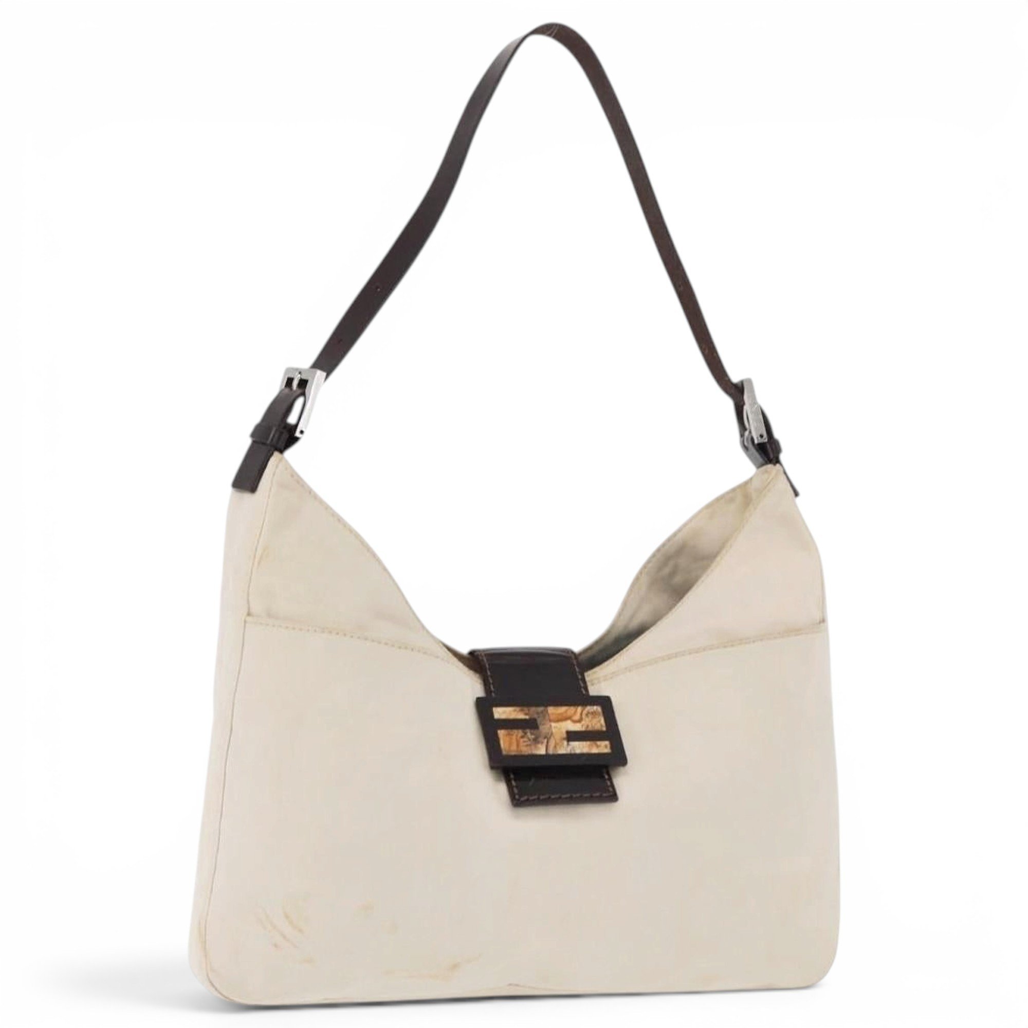 Fendi Mamma Baguette leather handbag