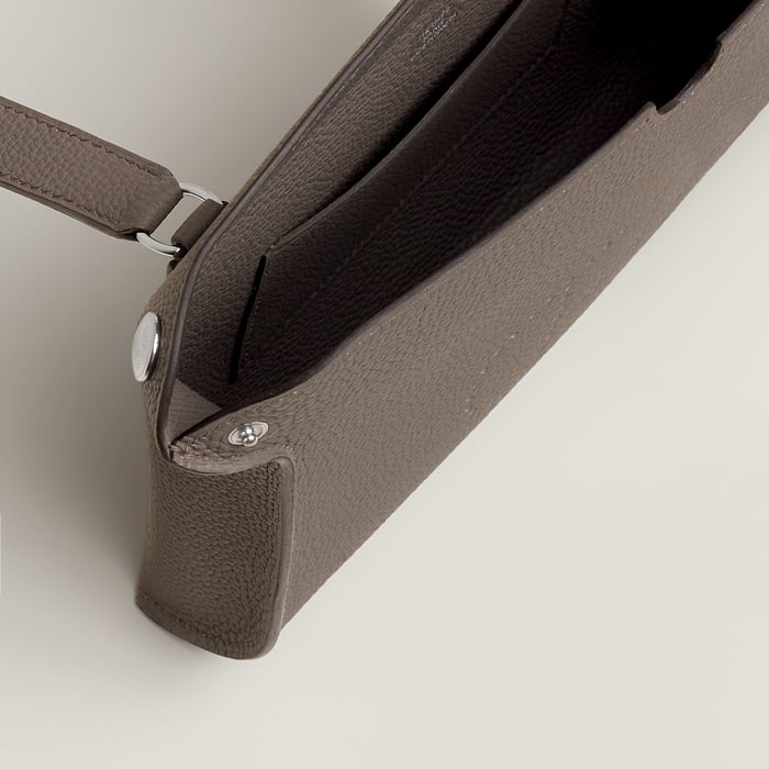 Gris Étain Hermès Videpoches Bag