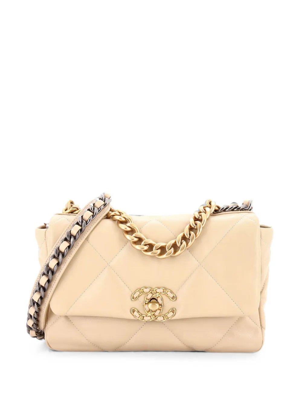19 Flap Bag Quilted Leather Medium crossbody bag