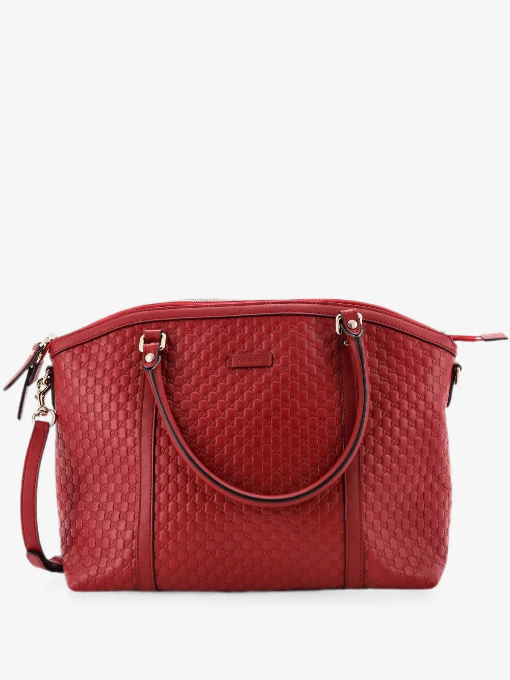 Britt Convertible Dome Microguccissima Leather Medium satchel