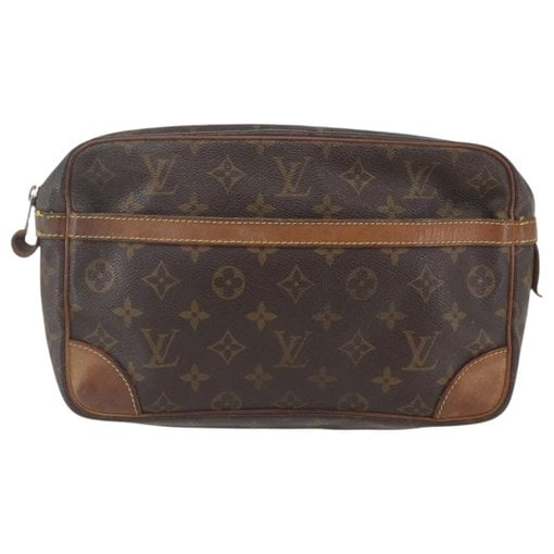 Leather clutch bag