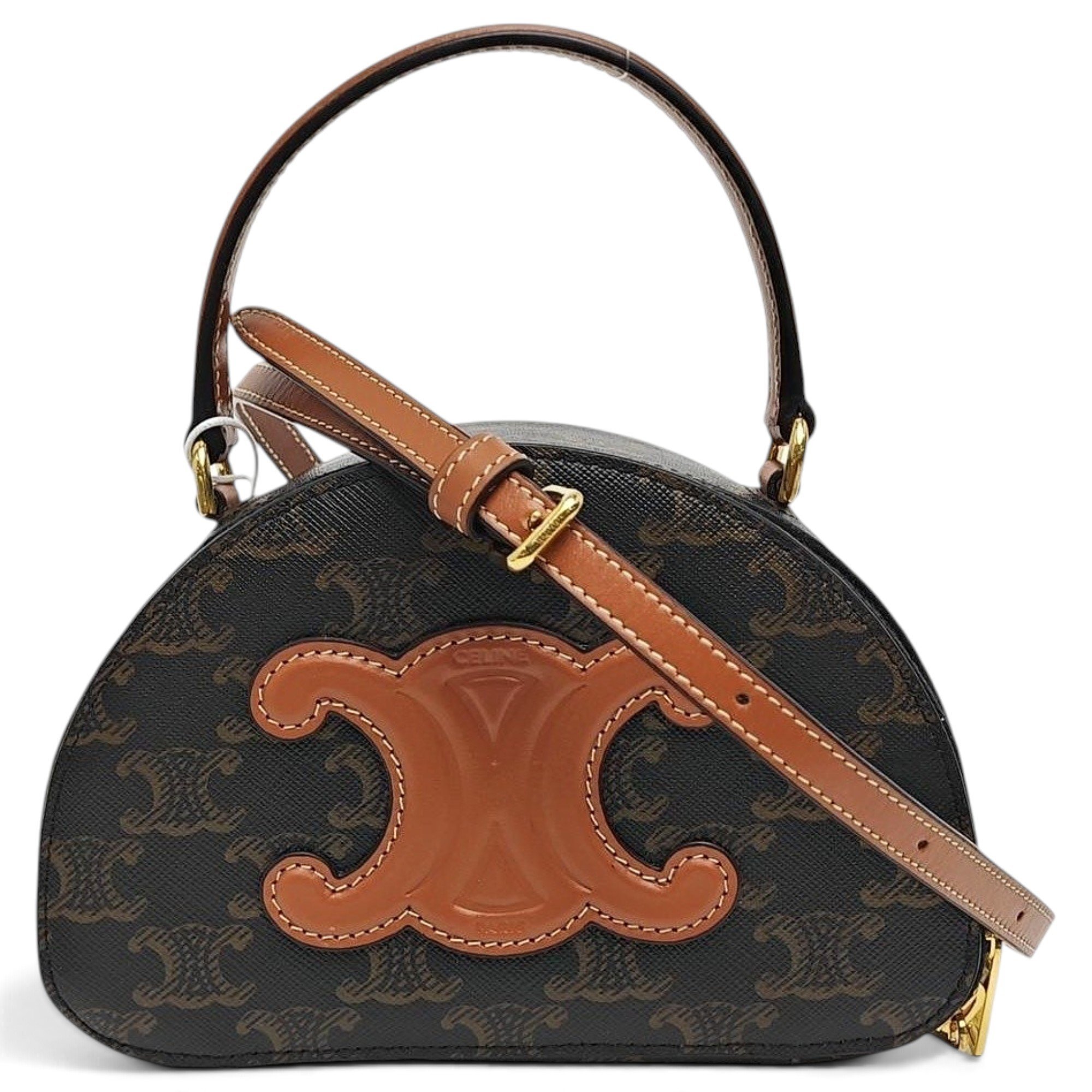 Triomphe leather handbag