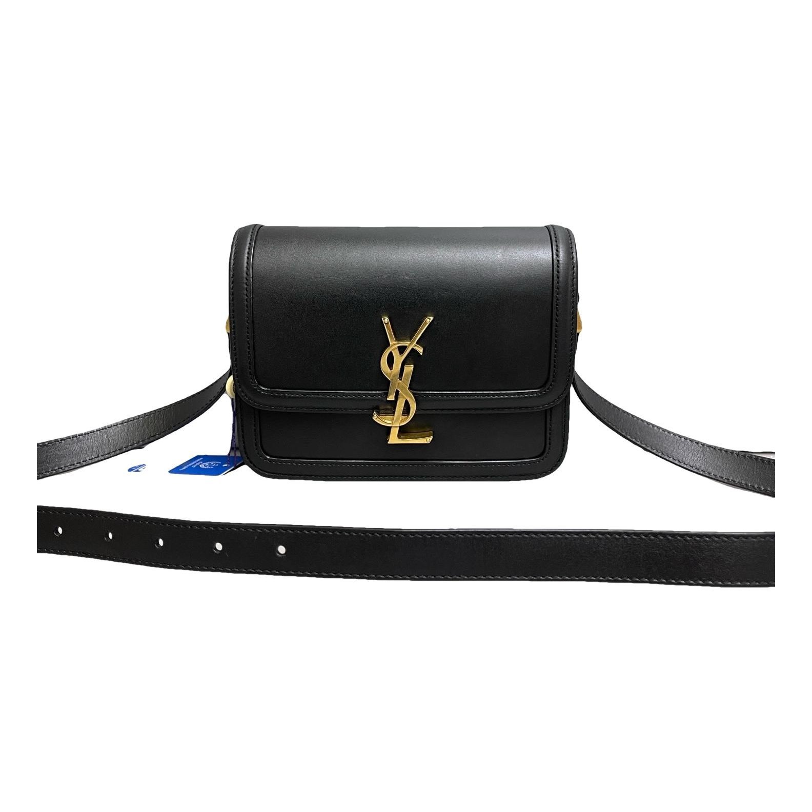 Solférino leather handbag