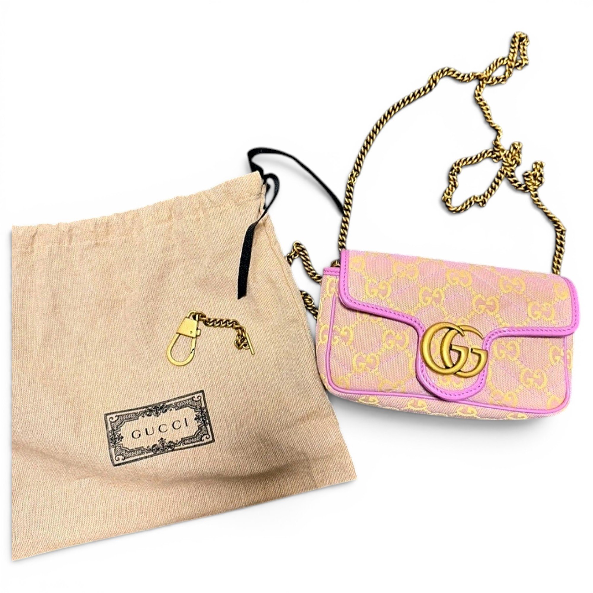 GG Marmont Flap cloth crossbody bag