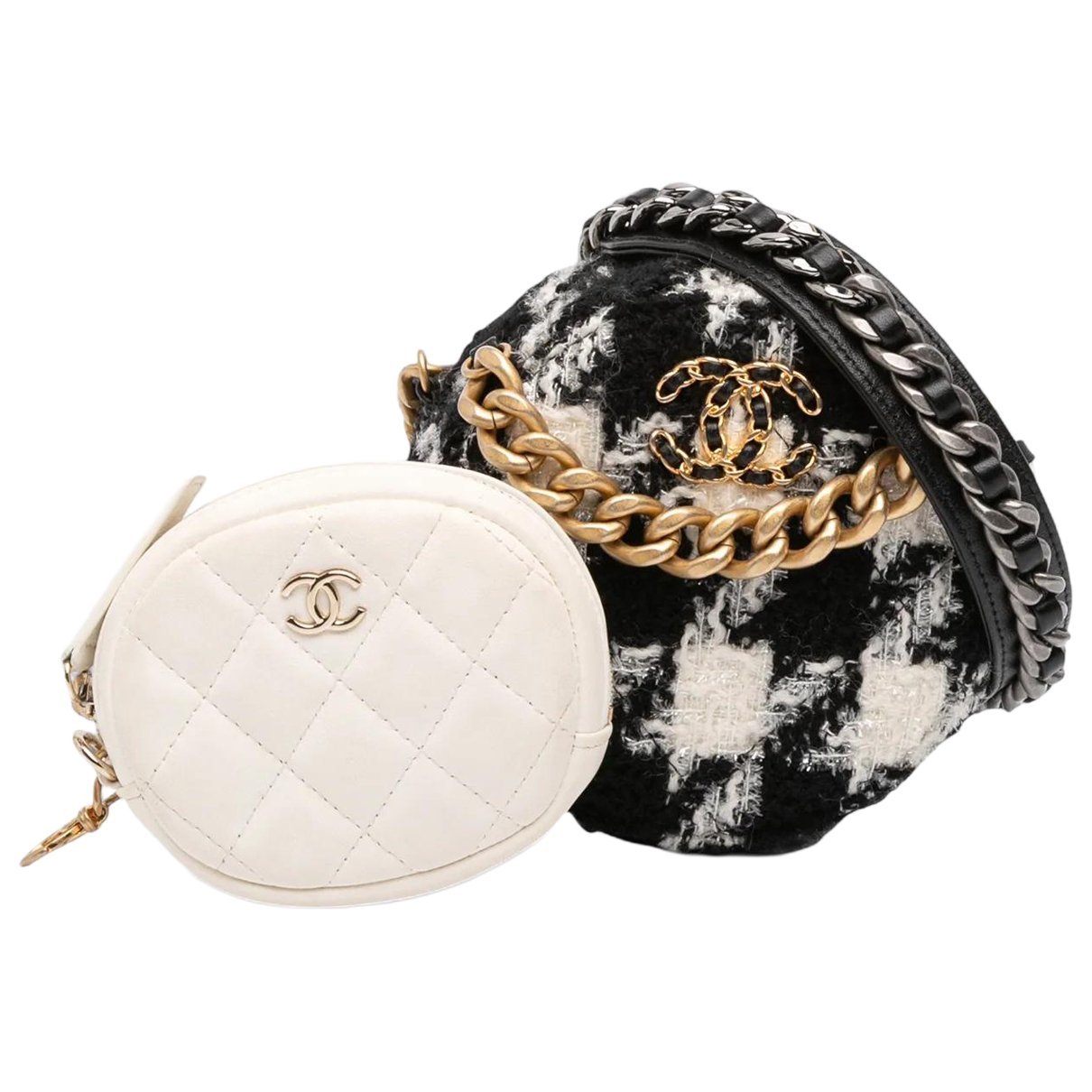 Chanel 19 cloth satchel