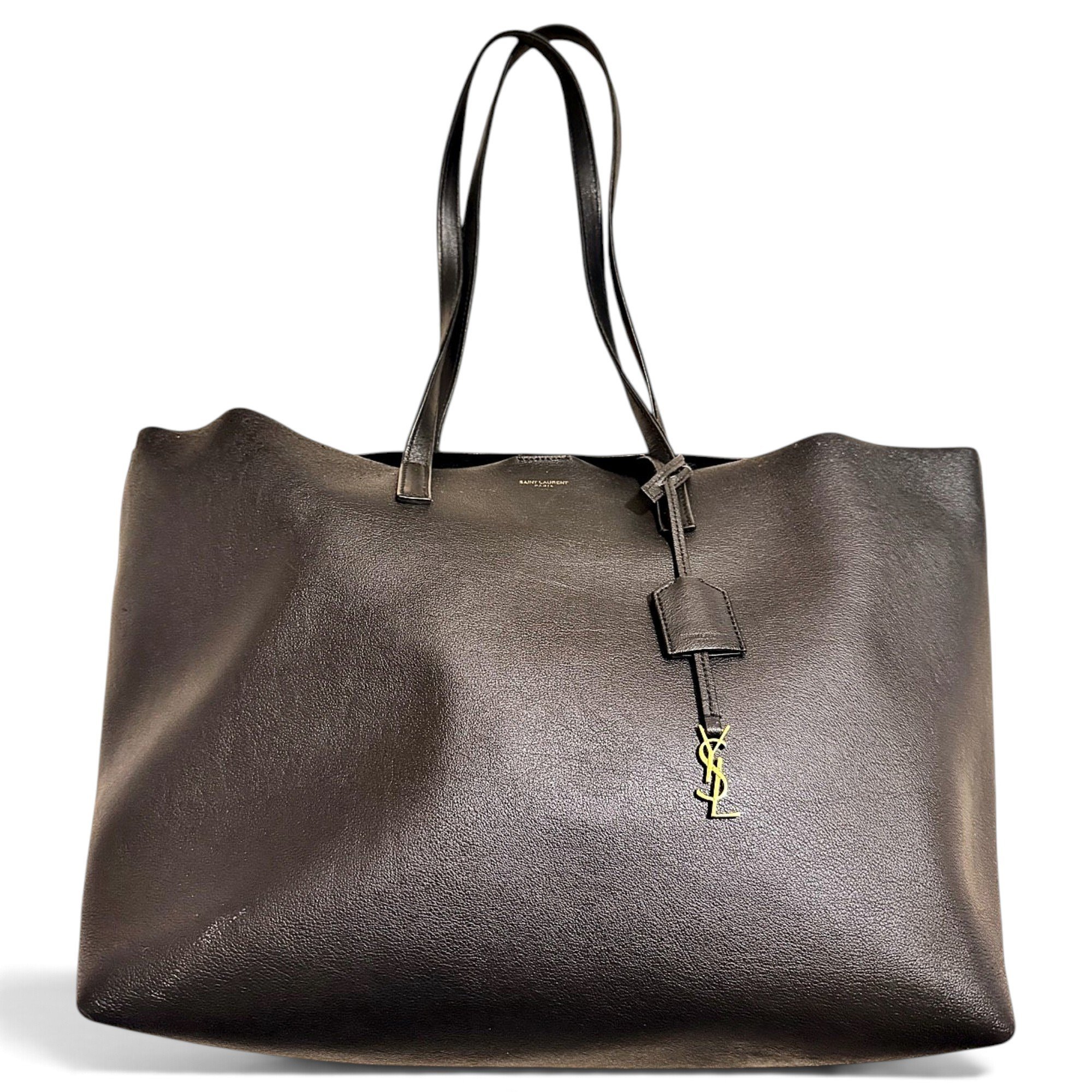 Shopping leather tote