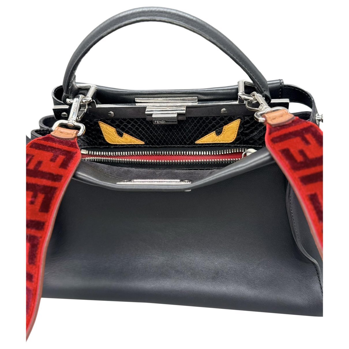 Peekaboo leather handbag
