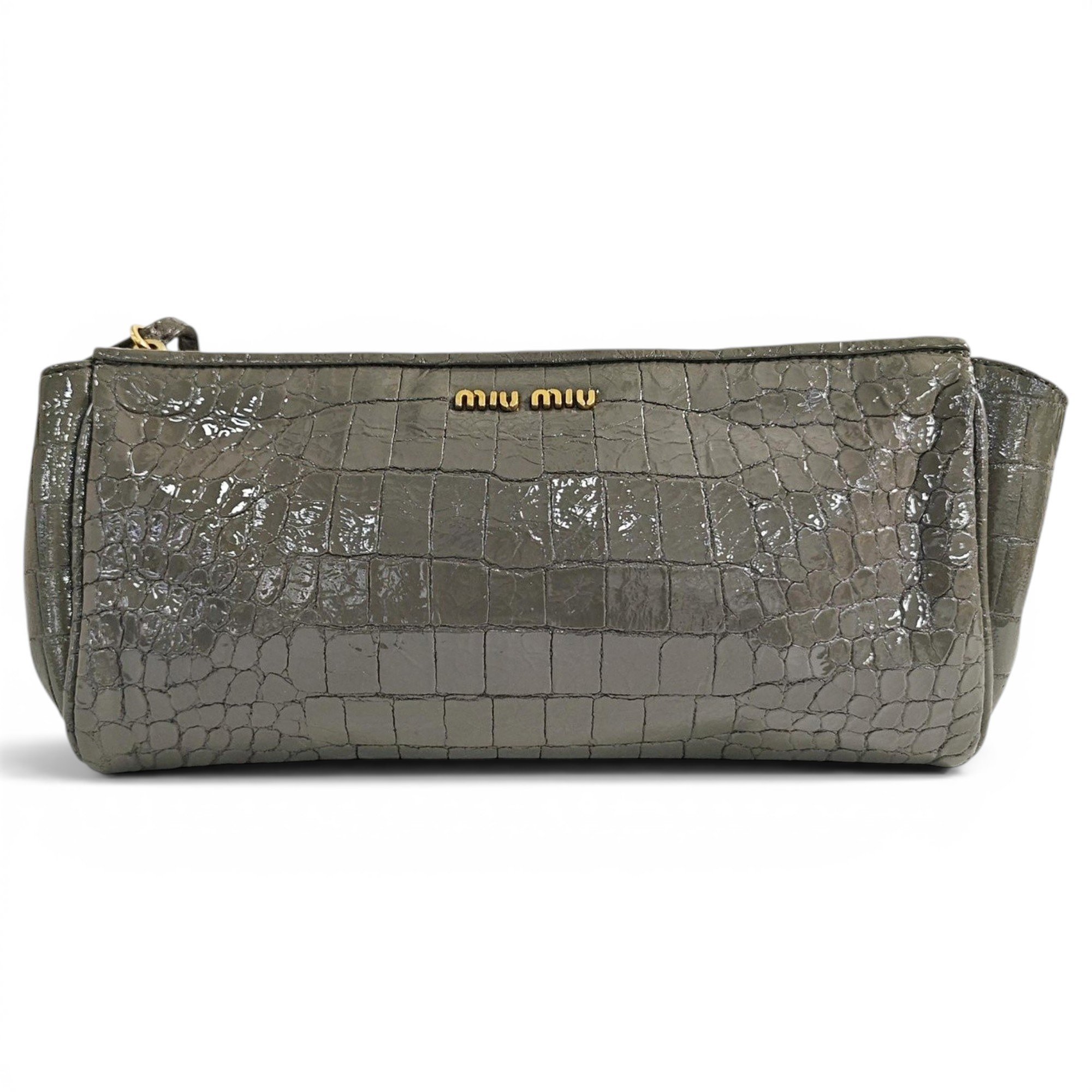 Patent leather handbag