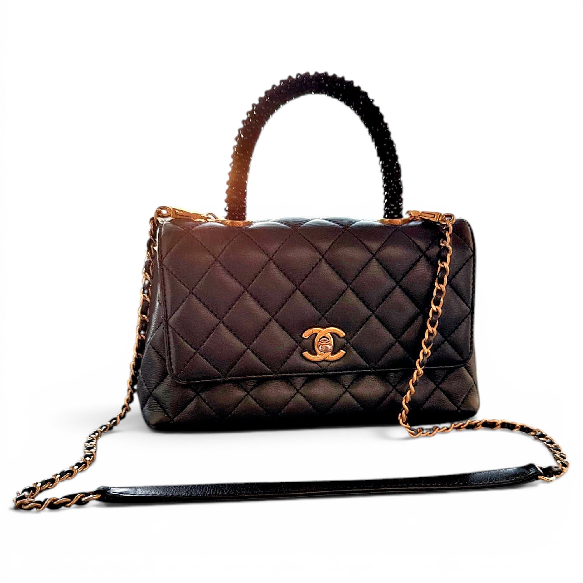 Coco Handle leather handbag