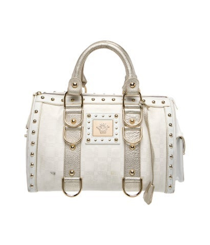 Versace Leather Top Handle Bag