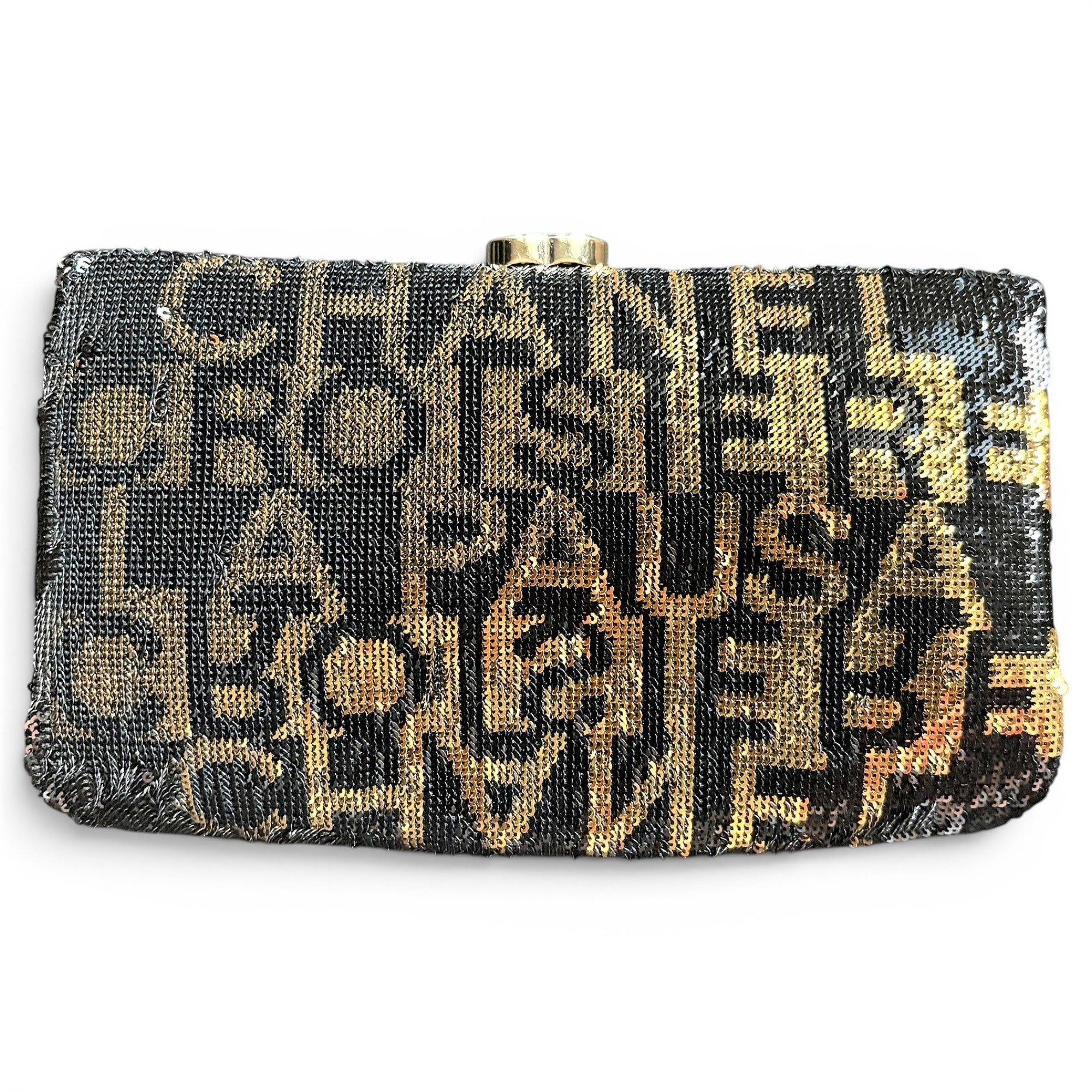 Leather clutch bag