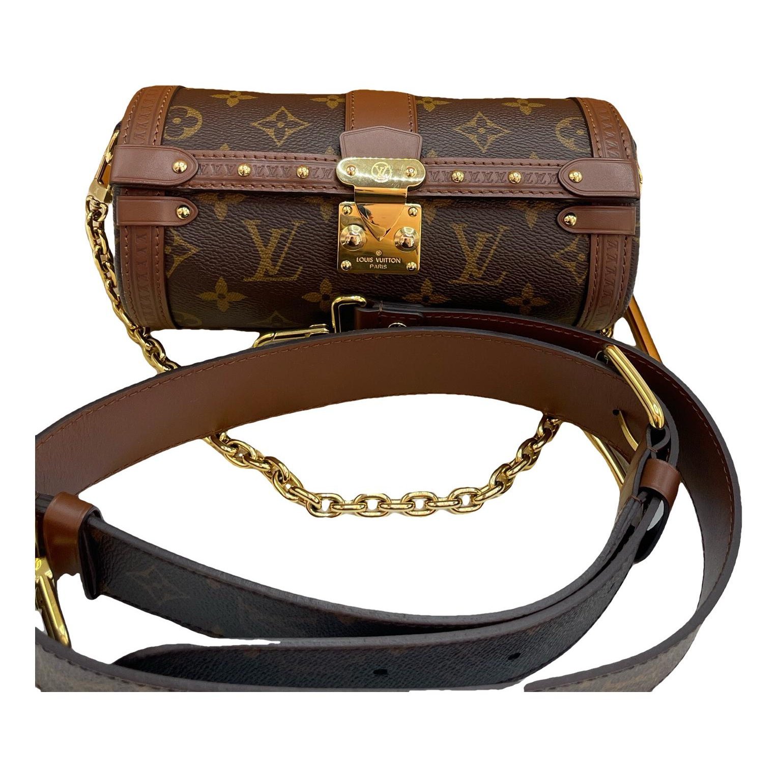 Papillon Trunk leather handbag