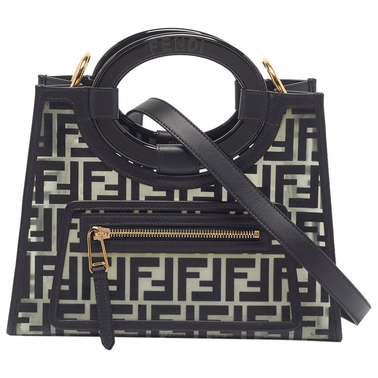 FF leather tote
