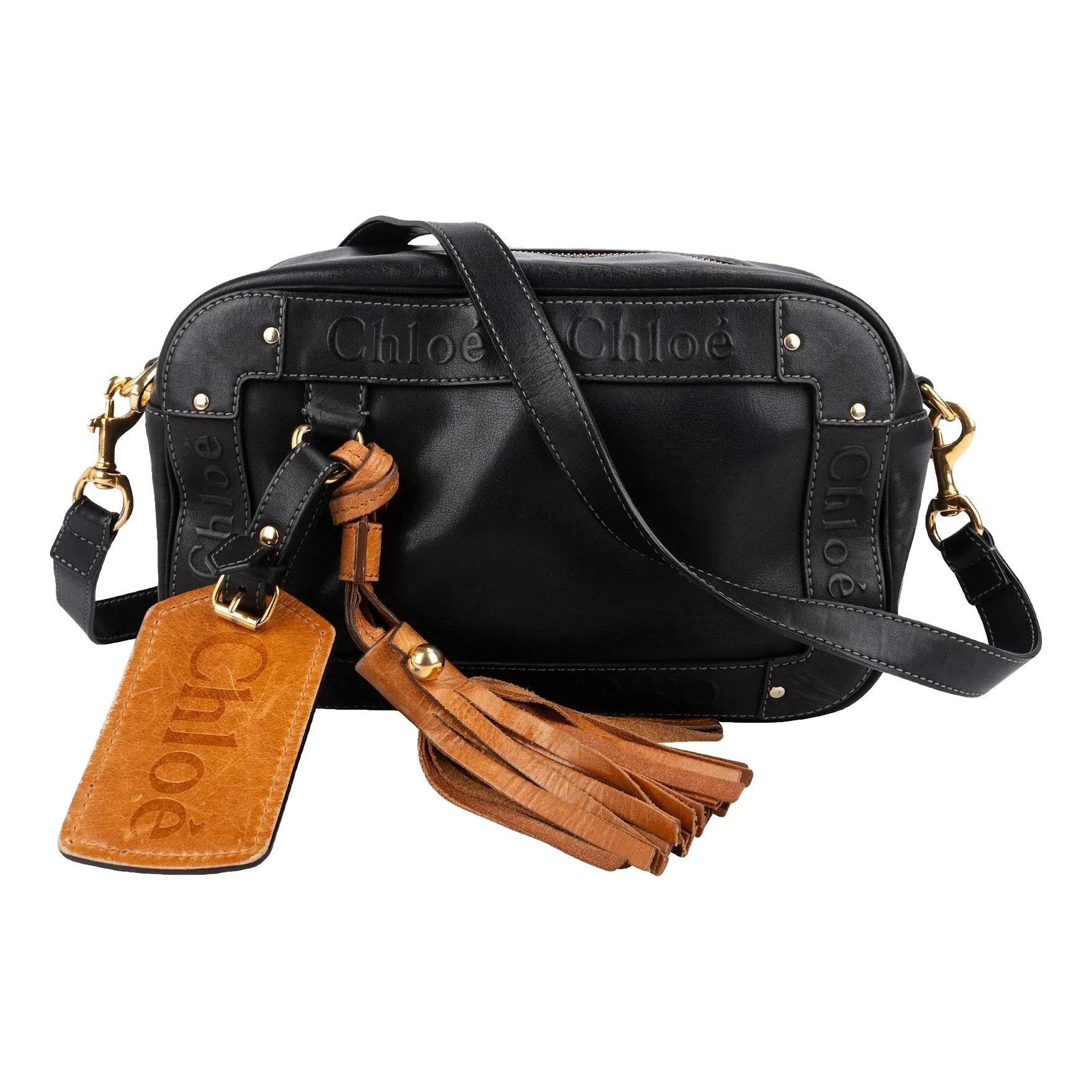 C leather crossbody bag