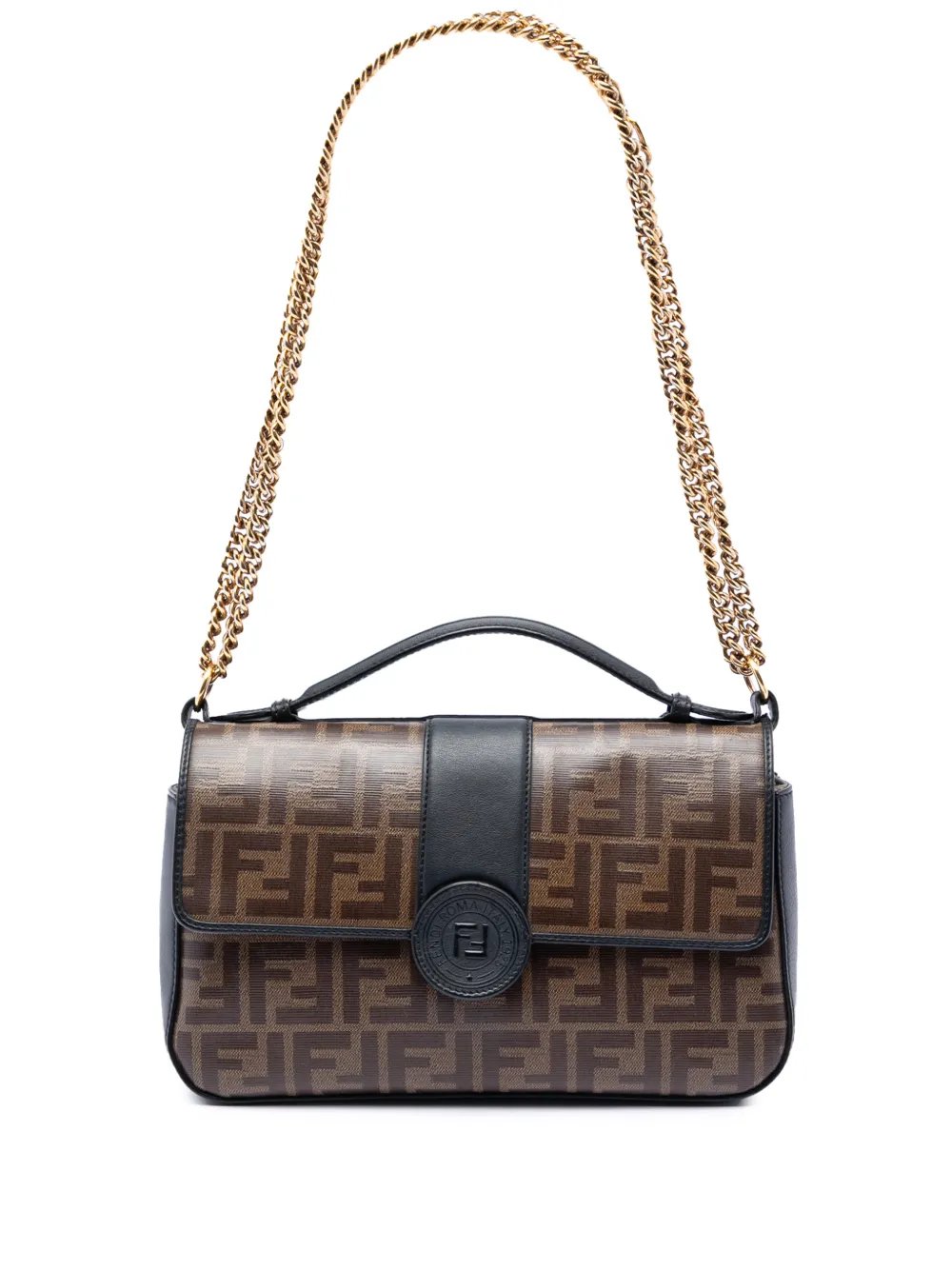 2010-2026 Zucca Crystal Double F Baguette satchel