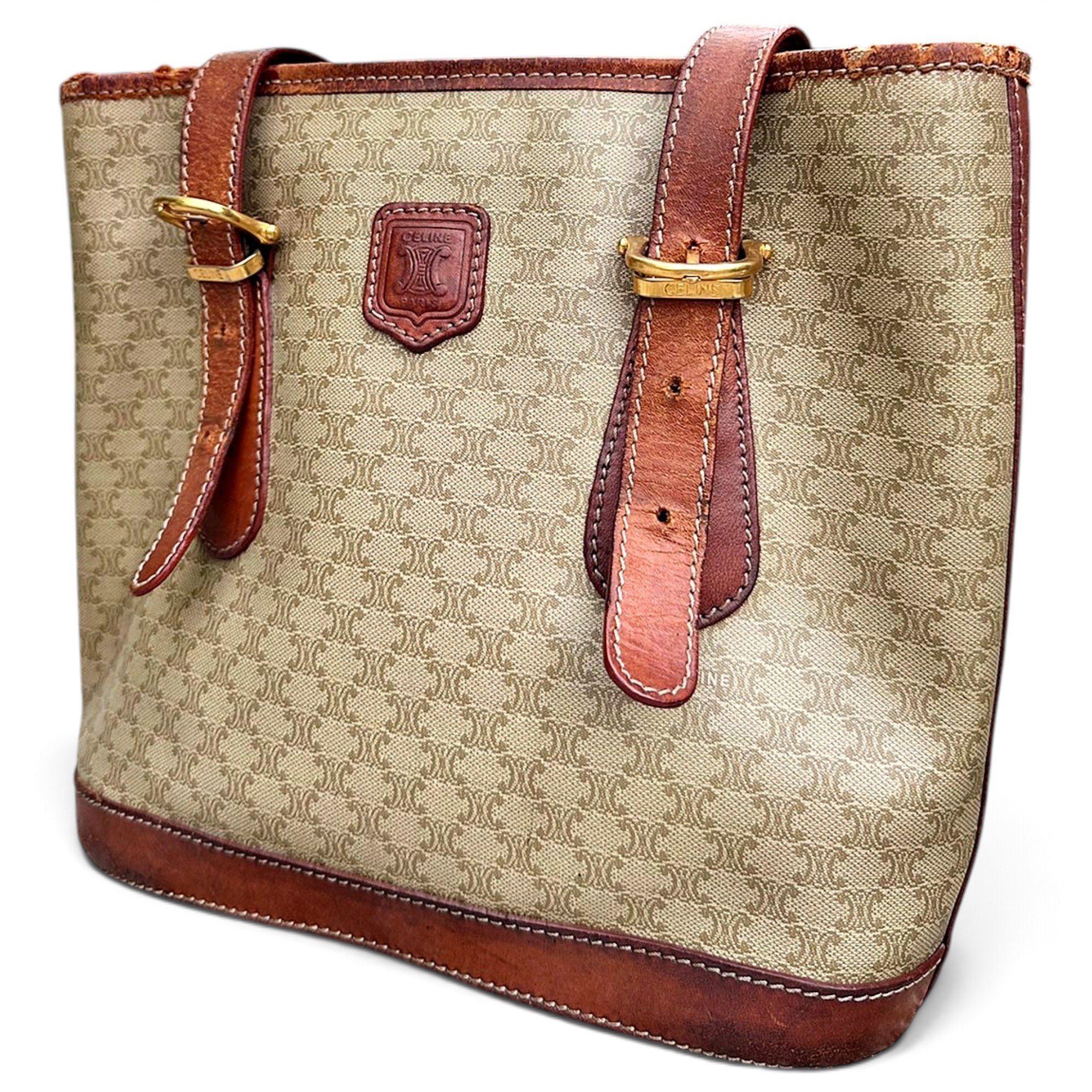 Leather tote