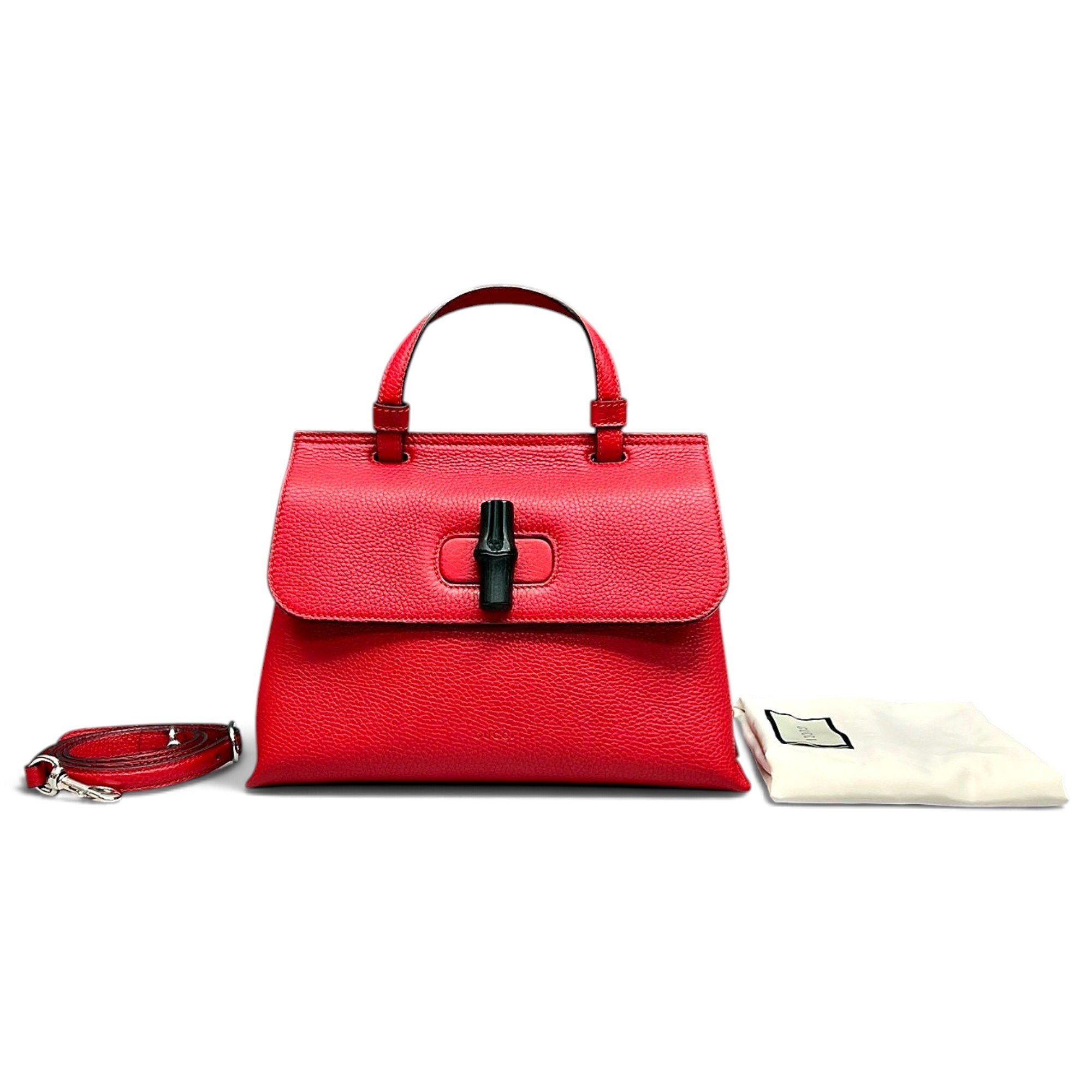 Bamboo Daily Top Handle leather bag