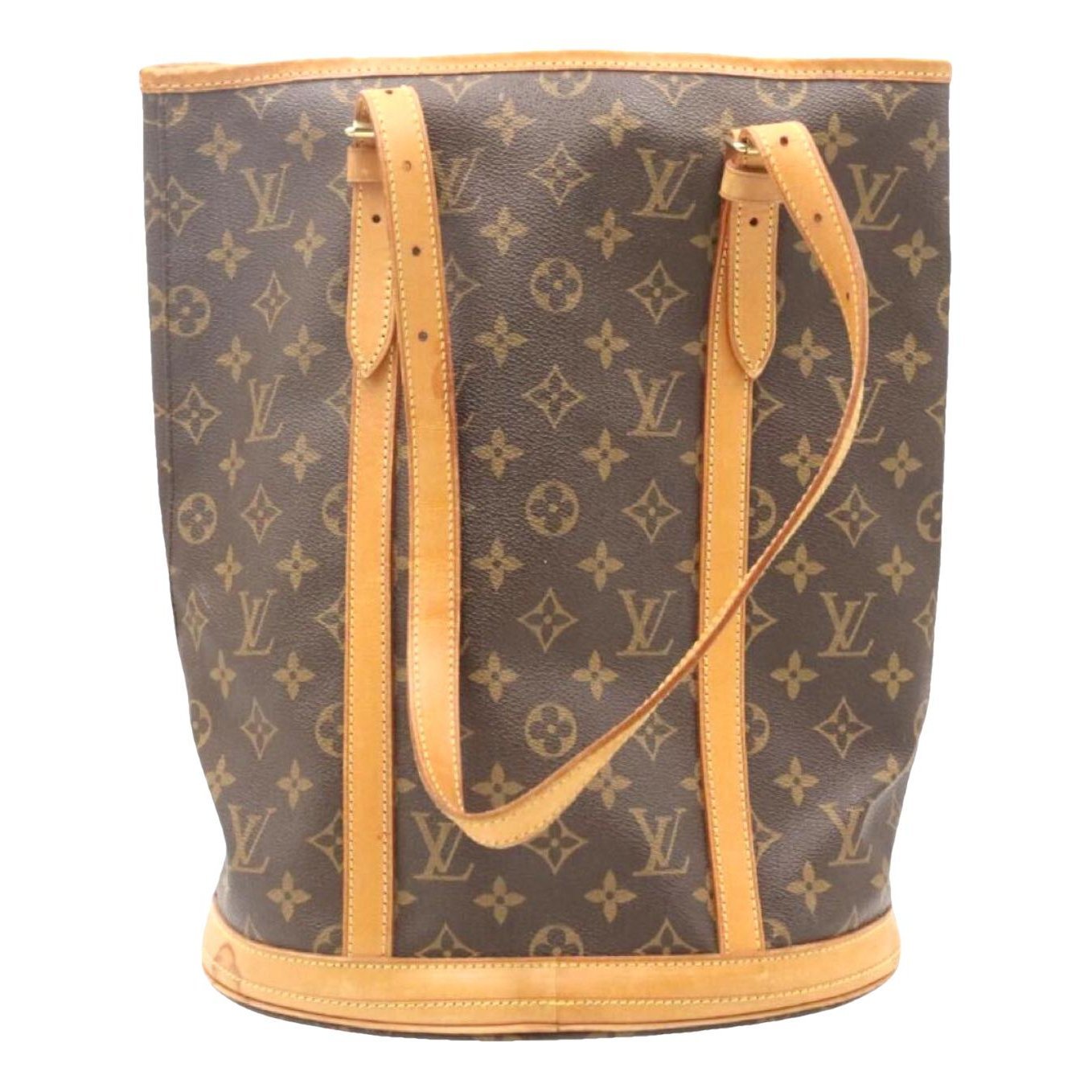 Bucket leather handbag