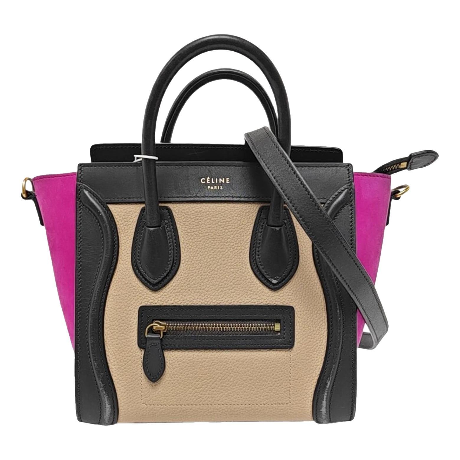 Nano Luggage leather crossbody bag