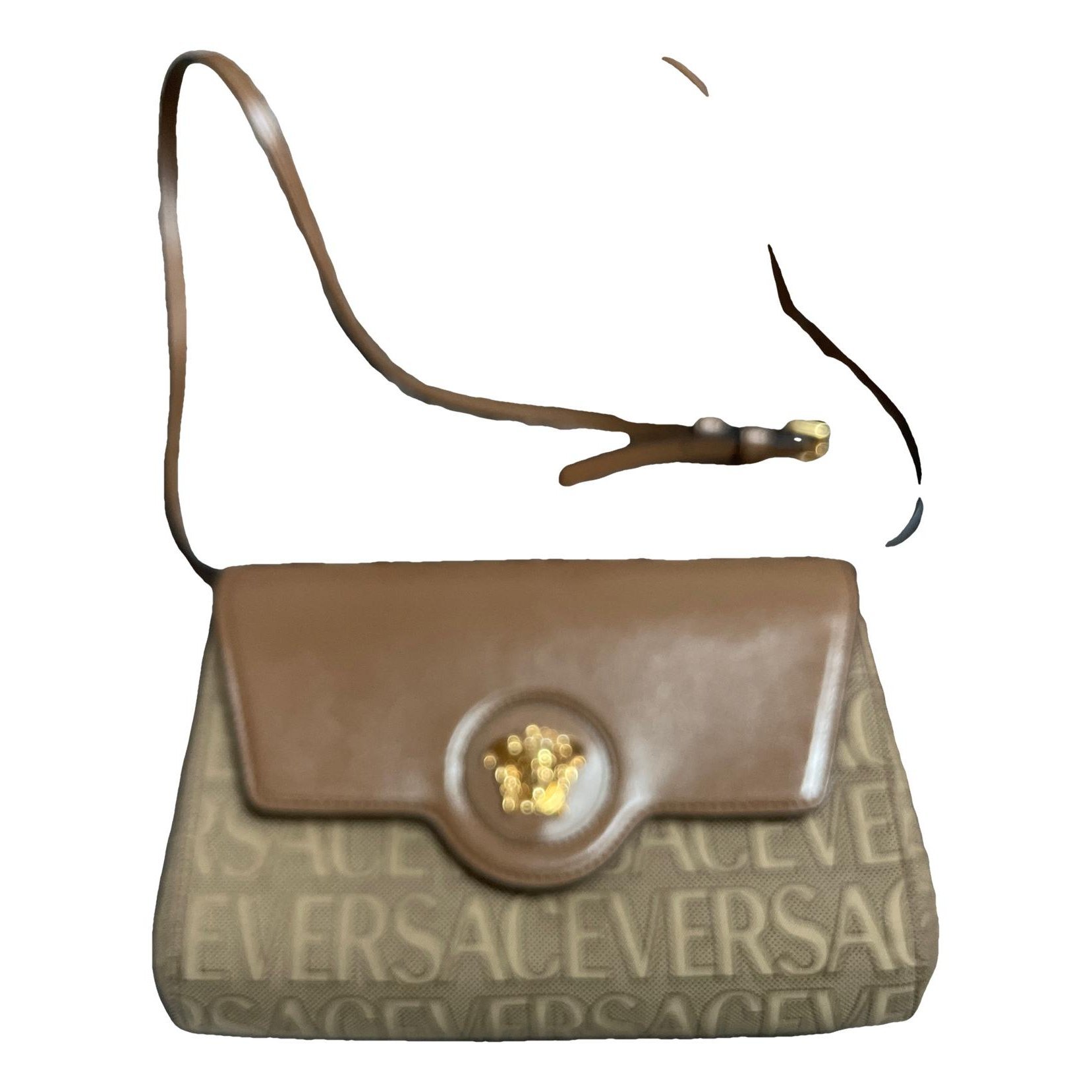 La Medusa leather handbag