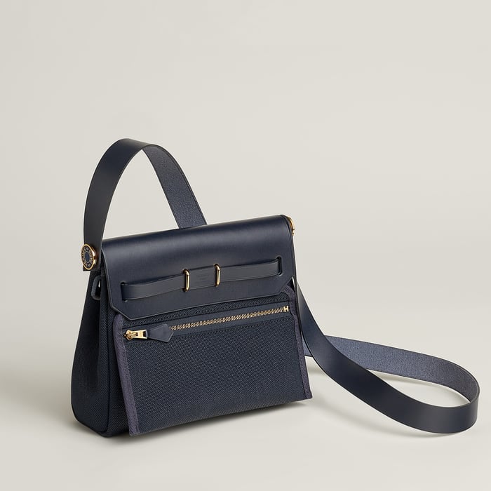 Indigo Bolso Herbag Zip 20 Retourné Laqué