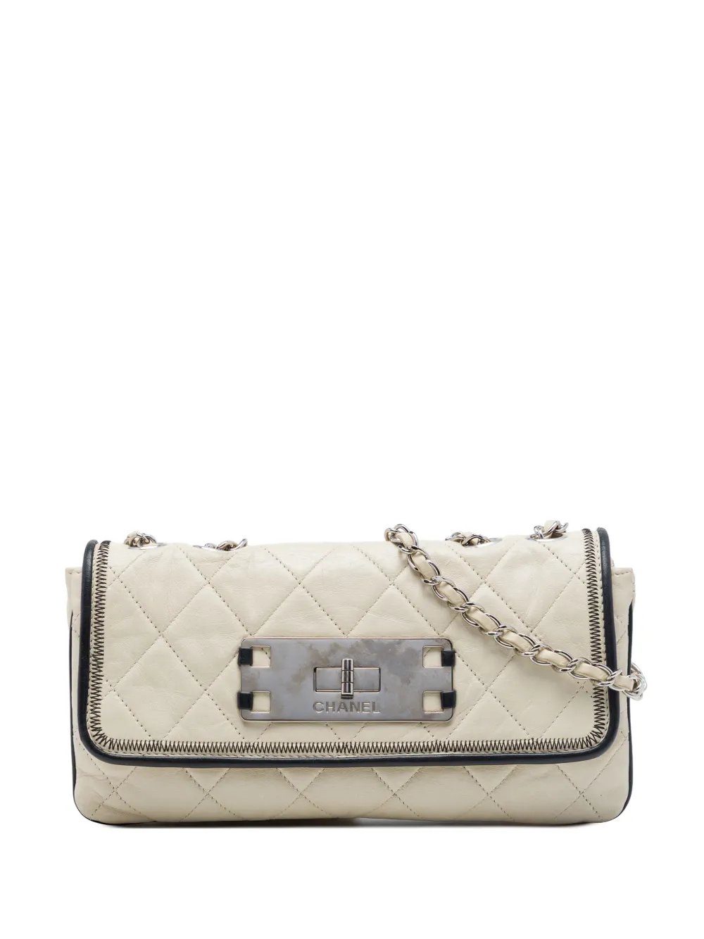 2008-2009 Quilted Aged Lambskin Reissue 2.55 East West Flap shoulder bag