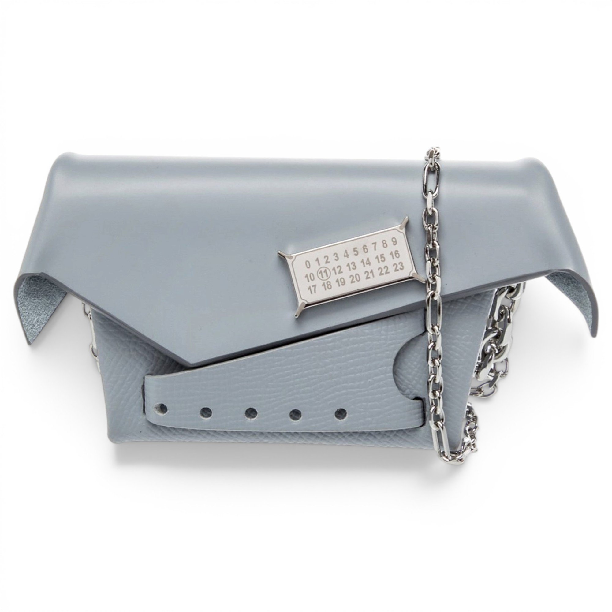 Snatched leather mini bag