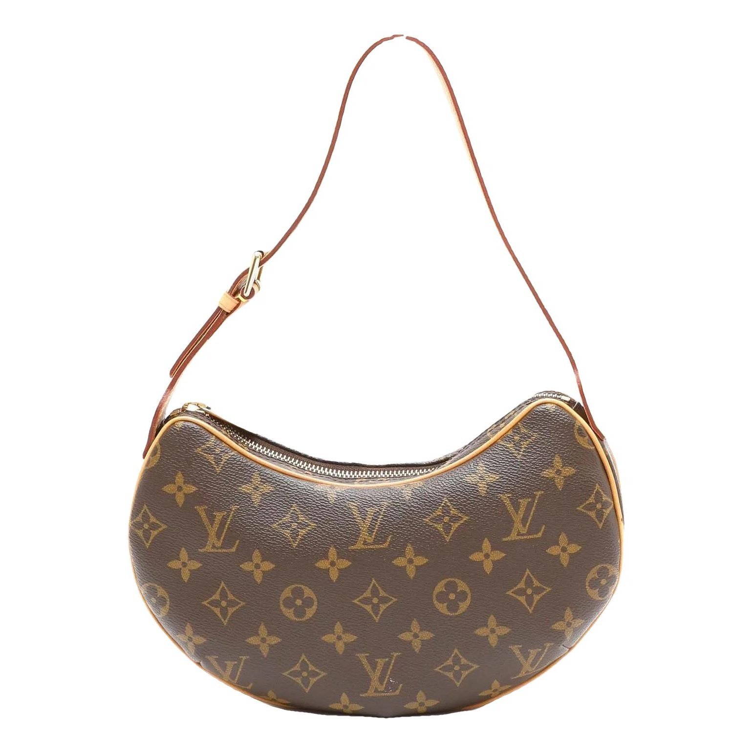 Croissant leather handbag