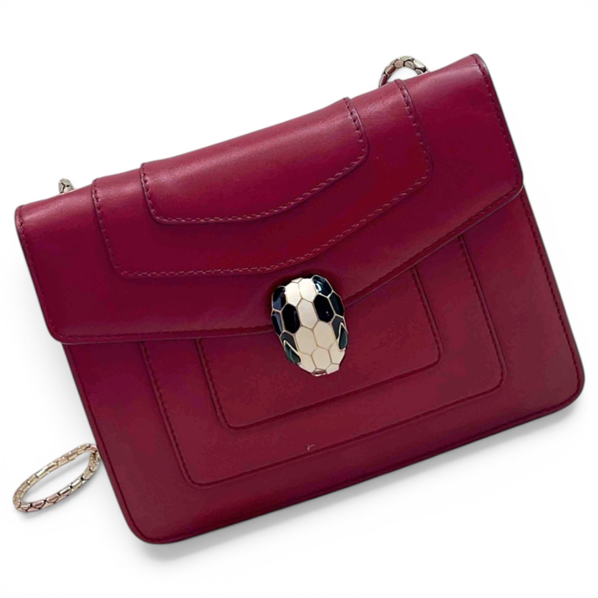 Bvlgari Serpenti leather handbag