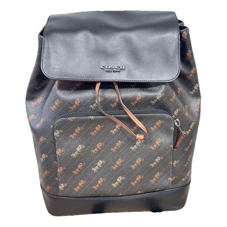 Leather backpack