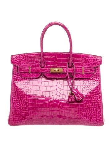Shiny Porosus Crocodile Birkin 35