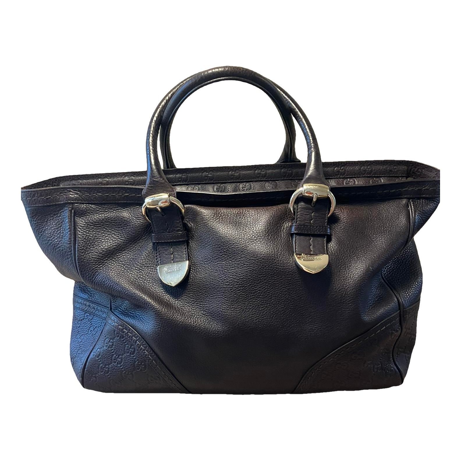 Leather tote