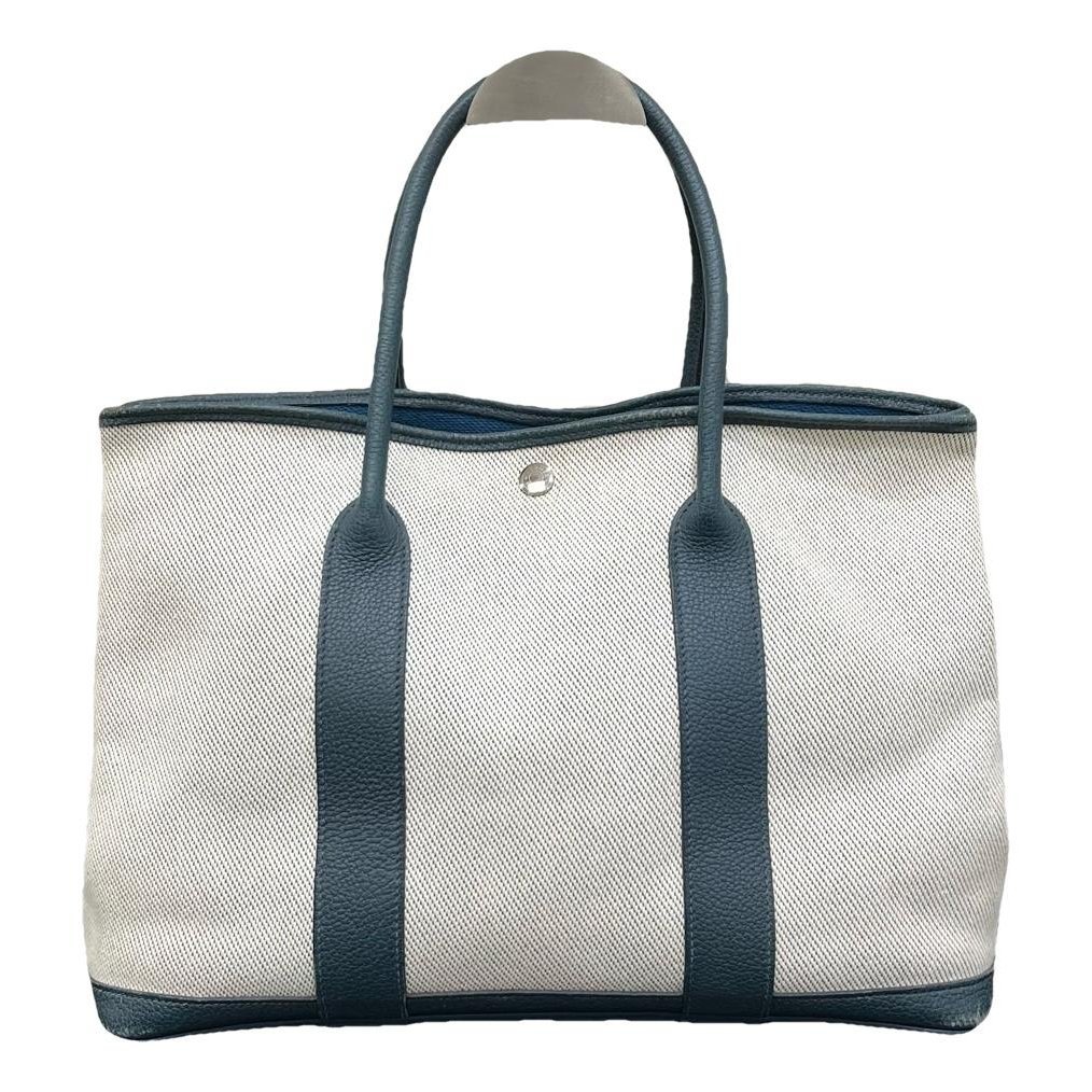 Hermes Garden Party 36 Handbag White
