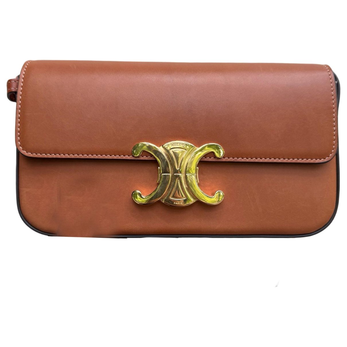 Triomphe Long leather handbag