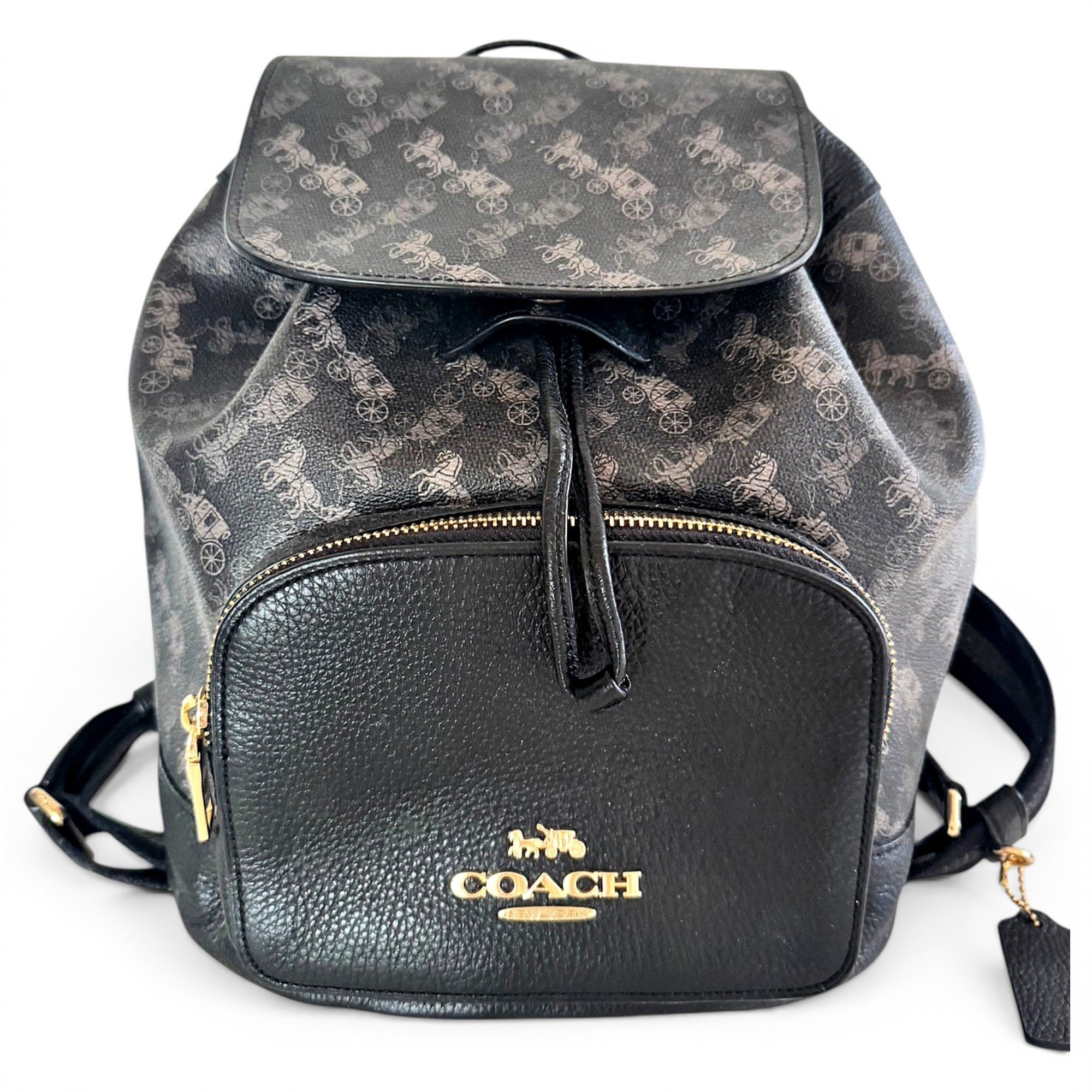 Leather backpack