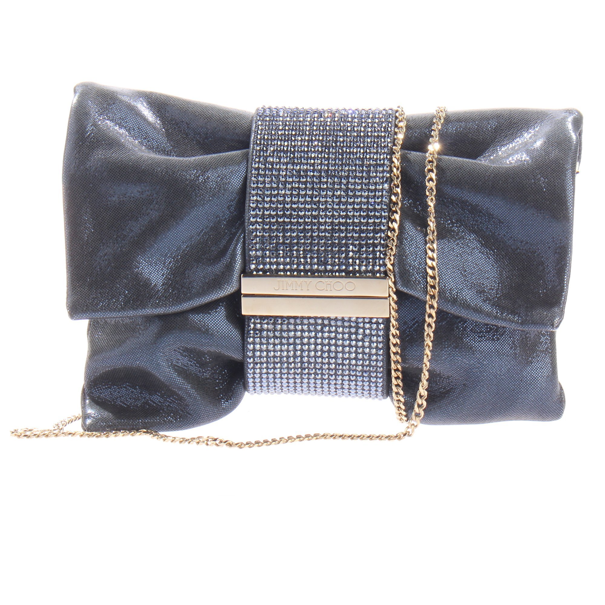 Leather clutch bag