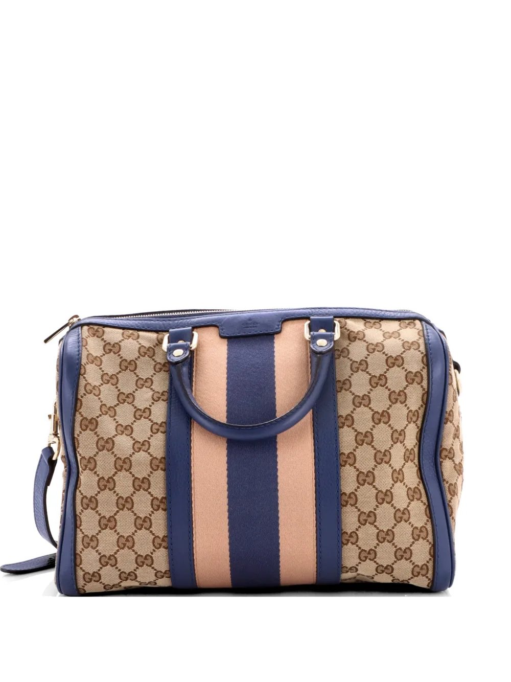Vintage Web Boston Bag GG Canvas Medium satchel