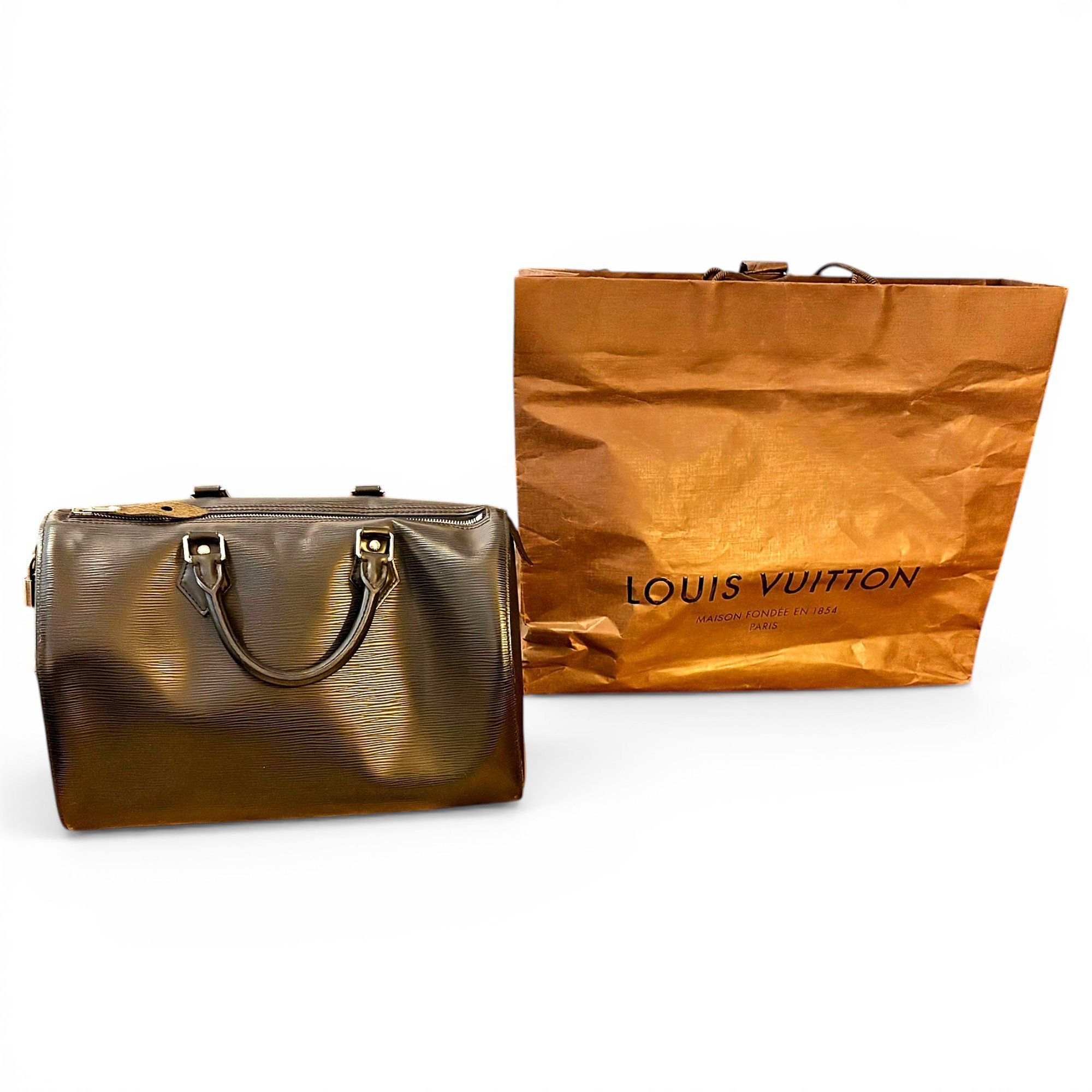 Speedy leather handbag
