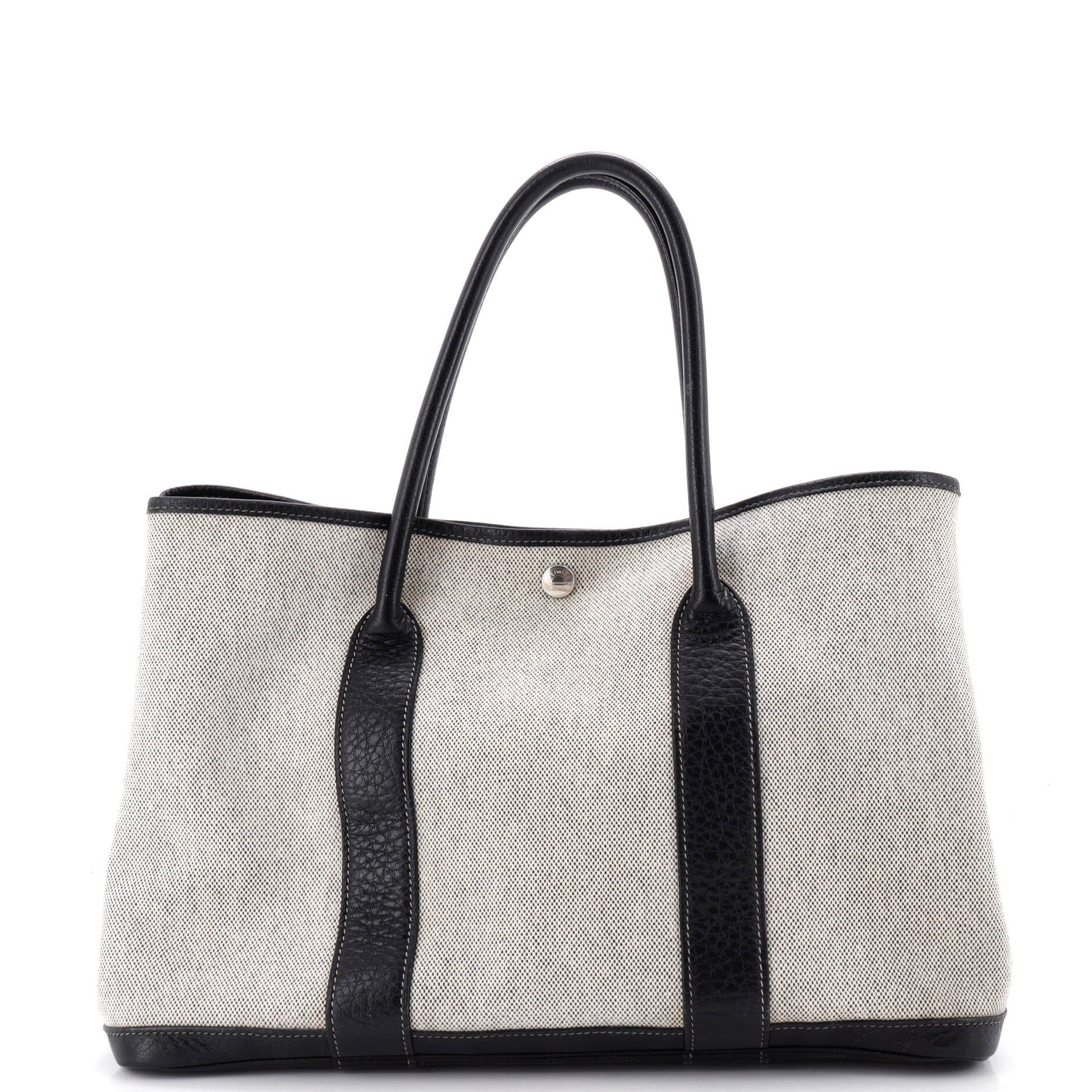 Garden Party Tote Toile and Leather 36