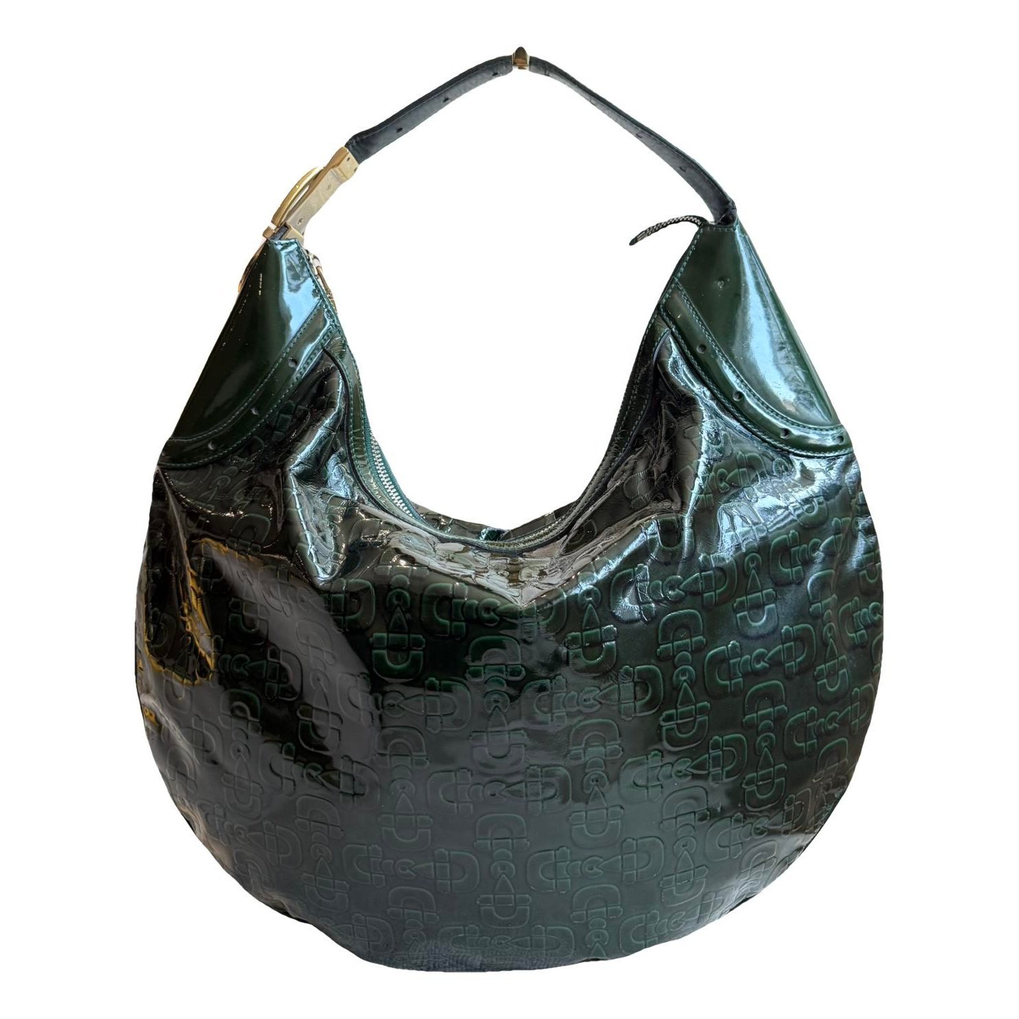 Patent leather handbag