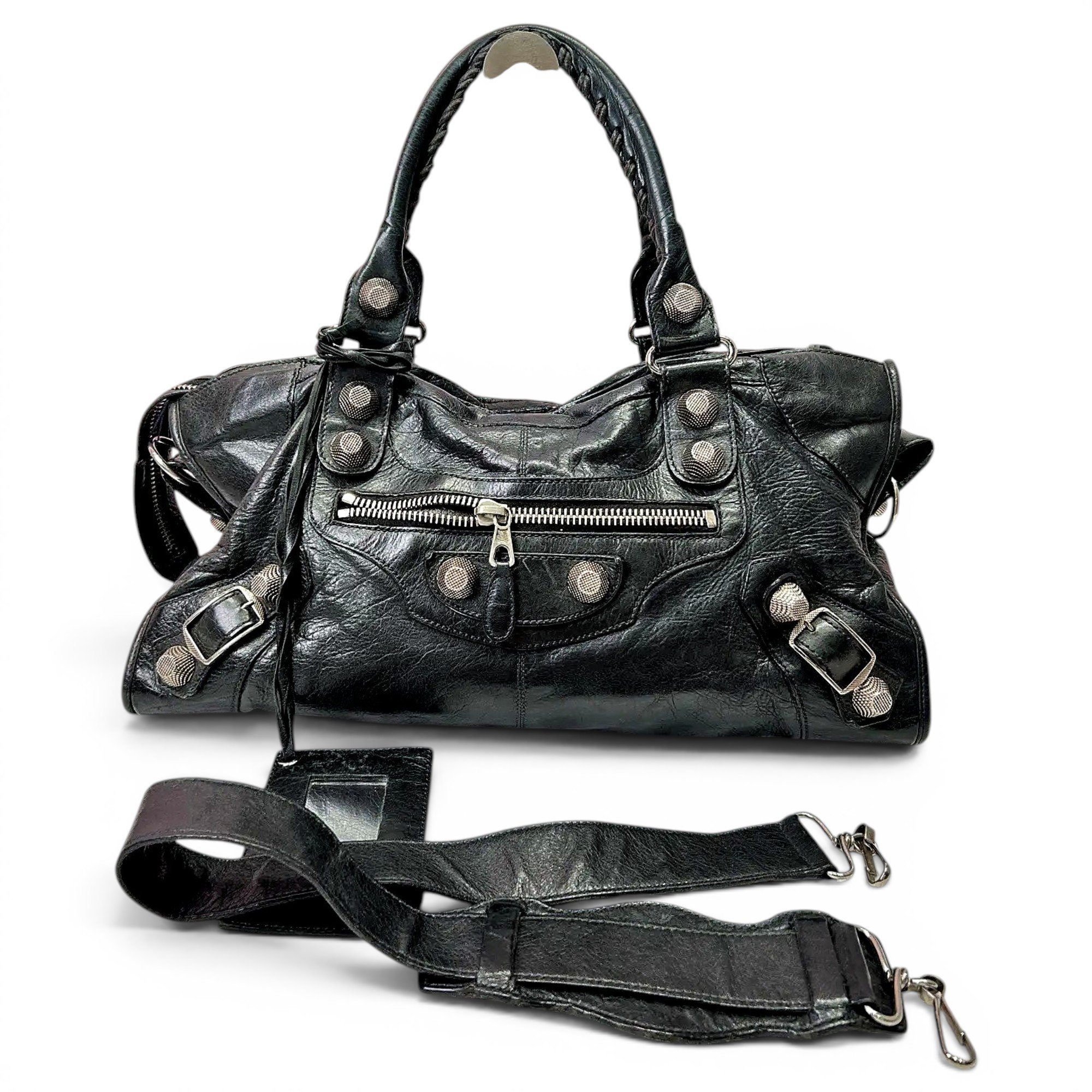 City leather crossbody bag