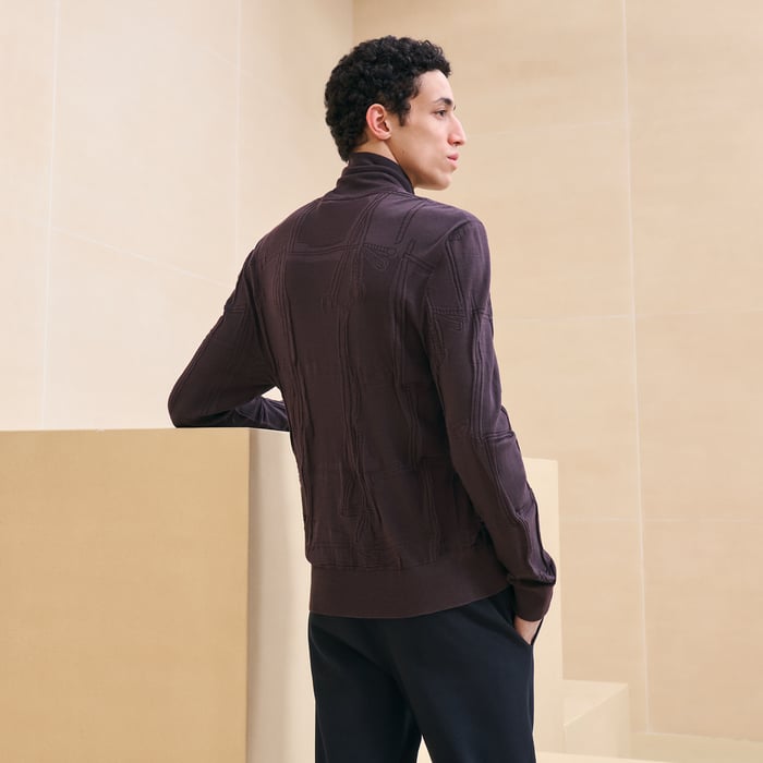 Grenat "Jeu De Points Harnais" Turtleneck Sweater