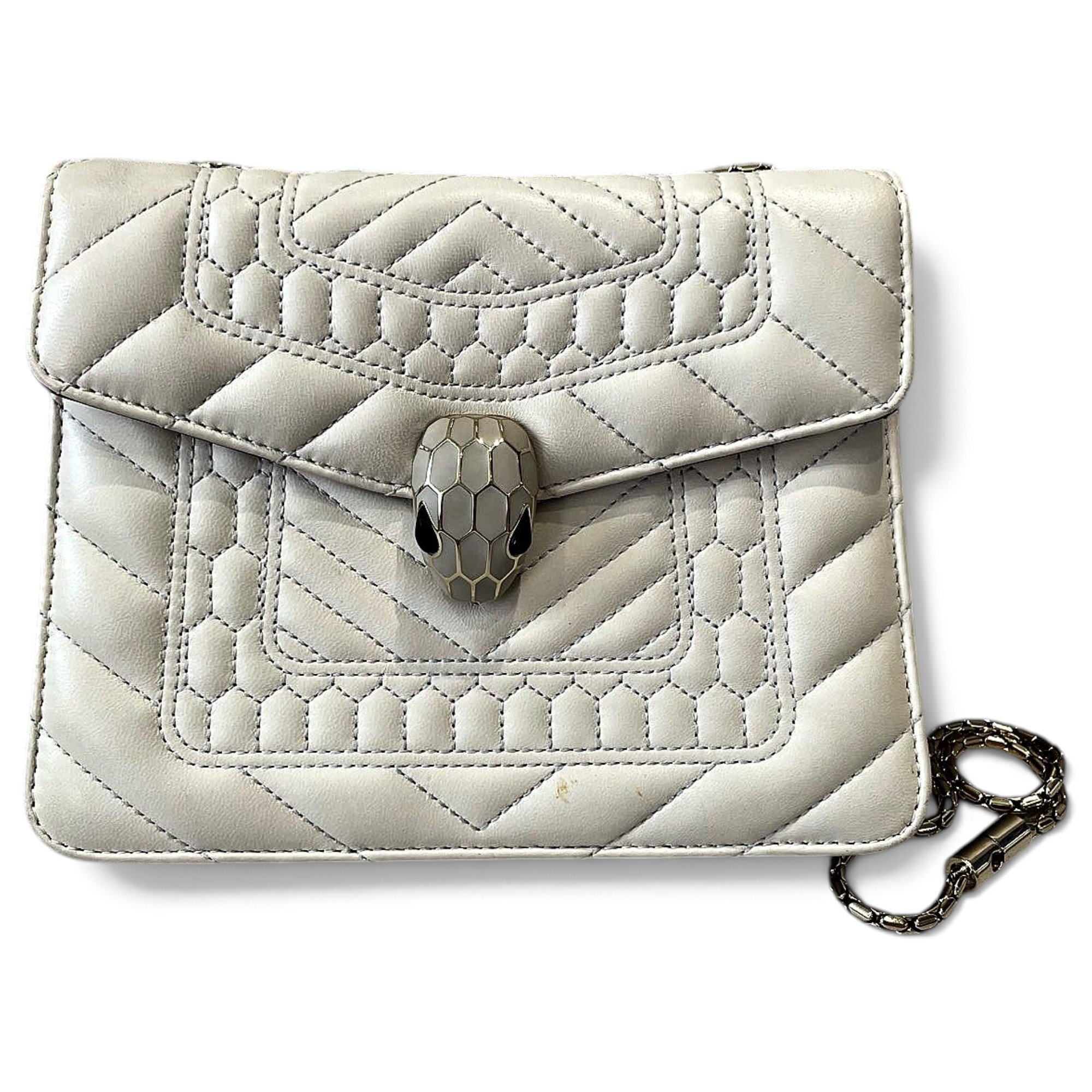 Serpenti leather handbag