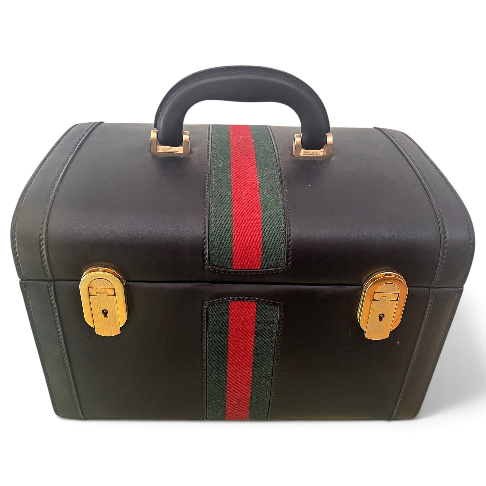 Ophidia leather vanity case