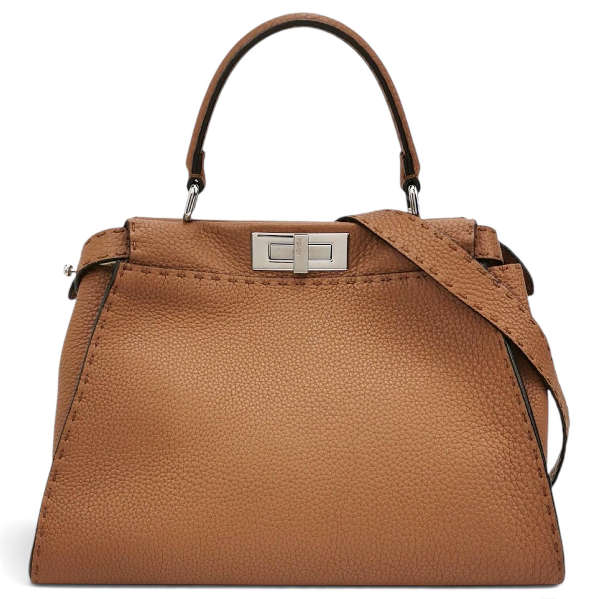 Peekaboo leather handbag