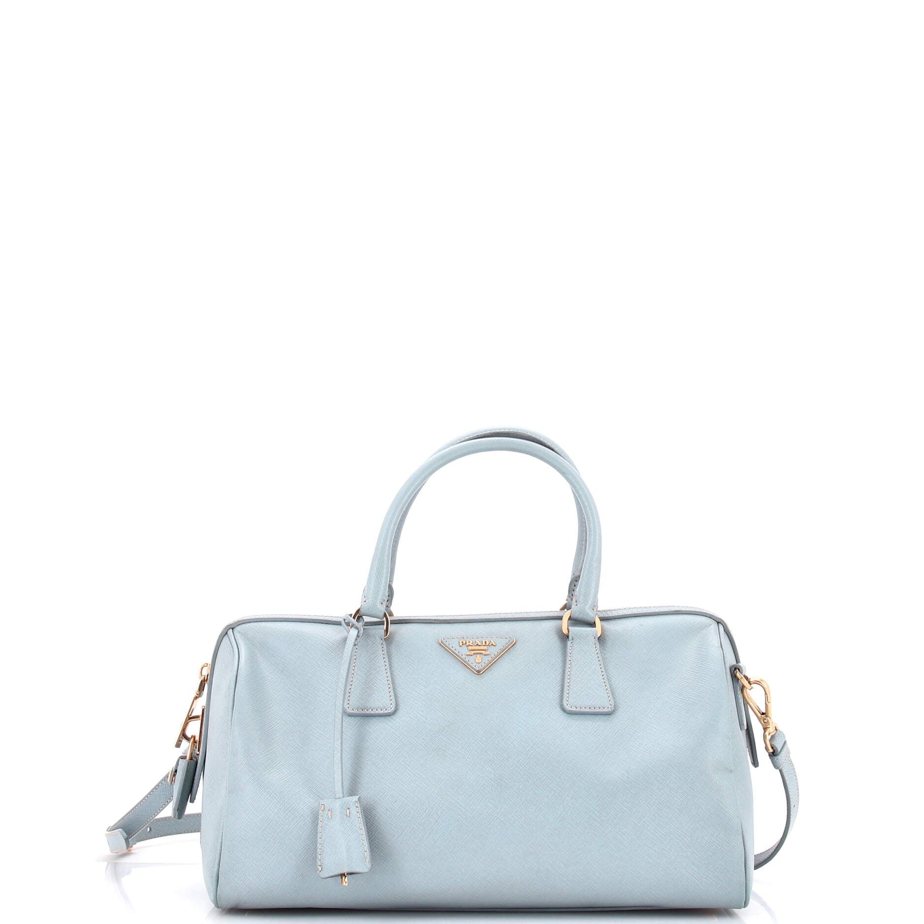 Convertible Bowler Bag Saffiano Leather Medium