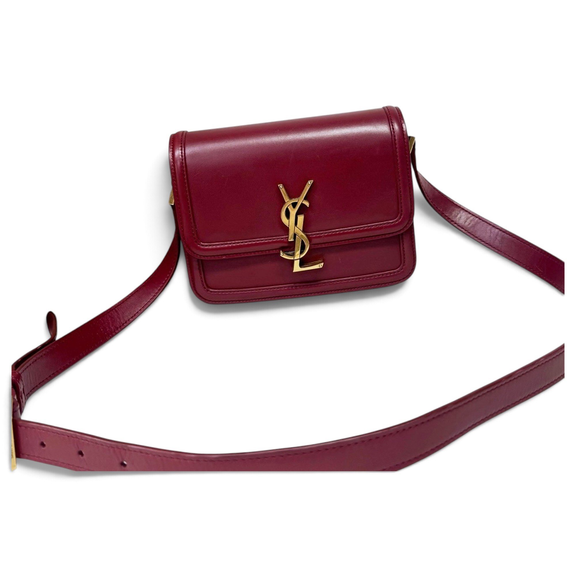 Solférino leather handbag