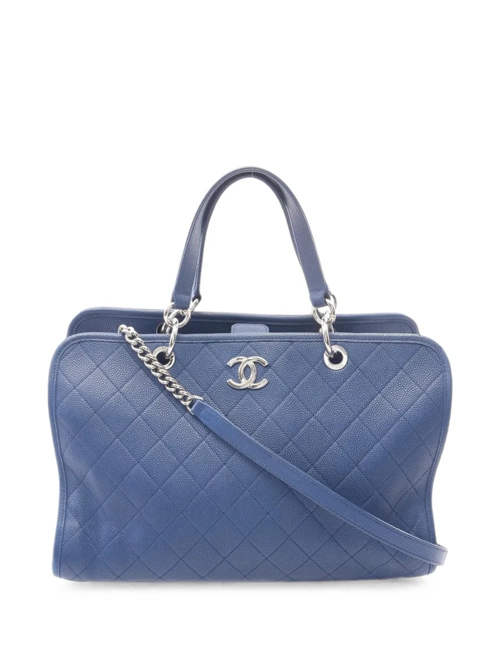 2017-2018 quilted leather two-way tote bag