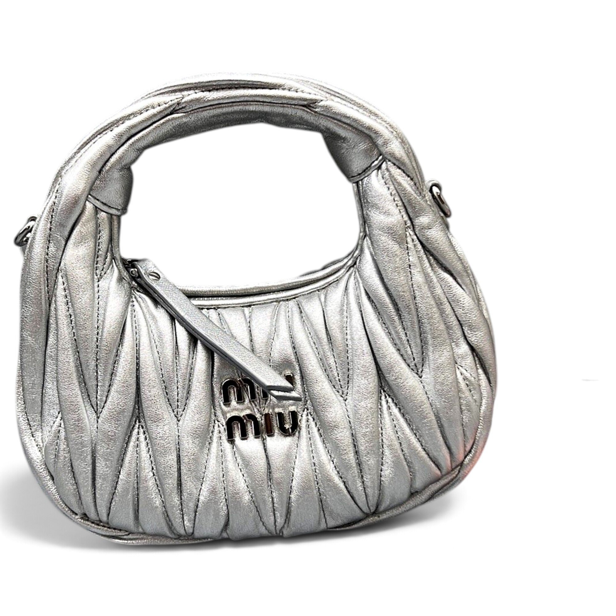 Miu Wander leather handbag